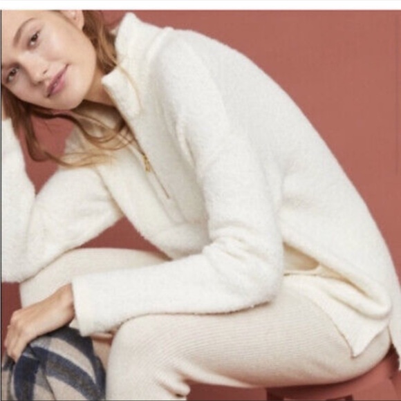Anthropologie Sweaters - ANTHROPOLOGIE Sleeping On Snow Cream Wool
Alpaca Blend Pullover Sweater xLarge